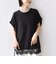 〈手洗い可能〉レース コンビ フレンチ スリーブ TEE