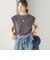 【実力派ベーシック】〈接触冷感/UVカット〉マイクロ パイル フレンチスリーブ プルオーバー