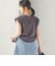 【実力派ベーシック】〈接触冷感/UVカット〉マイクロ パイル フレンチスリーブ プルオーバー