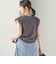 【実力派ベーシック】〈接触冷感/UVカット〉マイクロ パイル フレンチスリーブ プルオーバー