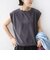 【実力派ベーシック】〈接触冷感/UVカット〉マイクロ パイル フレンチスリーブ プルオーバー
