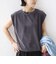 【実力派ベーシック】〈接触冷感/UVカット〉マイクロ パイル フレンチスリーブ プルオーバー