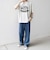 【SHIPS any別注】ONEITA:〈洗濯機可能〉ピグメント ダイ リラックス ロゴ プリント Tシャツ◇