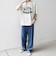 【SHIPS any別注】ONEITA:〈洗濯機可能〉ピグメント ダイ リラックス ロゴ プリント Tシャツ◇