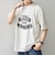 【SHIPS any別注】ONEITA:〈洗濯機可能〉ピグメント ダイ リラックス ロゴ プリント Tシャツ◇