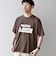 【SHIPS any別注】ONEITA:〈洗濯機可能〉ピグメント ダイ リラックス ロゴ プリント Tシャツ◇