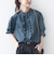 《追加予約》【WEB限定】〈手洗い可能〉チェック フリル ロングスリーブ シャツ（グリーン）