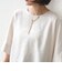 〈接触冷感/吸水速乾/防シワ/手洗い可能〉ツイル TEE ブラウス
