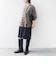 【WEB限定】〈手洗い可能〉チェック フリル ロングスリーブ シャツ（ベージュ）