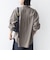 【WEB限定】〈手洗い可能〉チェック フリル ロングスリーブ シャツ（ベージュ）