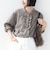 【WEB限定】〈手洗い可能〉チェック フリル ロングスリーブ シャツ（ベージュ）