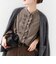【WEB限定】〈手洗い可能〉チェック フリル ロングスリーブ シャツ（ベージュ）