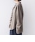 【WEB限定】〈手洗い可能〉チェック フリル ロングスリーブ シャツ（ベージュ）