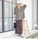 〈手洗い可能〉シアー チェック オーバー サイズ シャツ