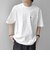 【WEB限定】〈撥水加工〉リラックス ナイロンポケット クルーネック Tシャツ◇