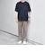 【WEB限定】〈撥水加工〉リラックス ナイロンポケット クルーネック Tシャツ◇