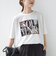 【SHIPS別注】81BRANCA: 5分袖 ロゴ・フォト TEE