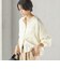 【実力派ベーシック】〈手洗い可能〉プリシュランク ツイル ショート シャツ 羽織