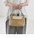 quaranciel: バイカラー コンビ デザイン 2way ショルダー バッグ
