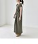 quaranciel:〈洗濯機可能〉ライト ポンチ ドロスト フレンチスリーブ ワンピース