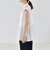 quaranciel:〈手洗い可能〉コットン プリーツ ペプラム プルオーバー ブラウス
