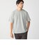 SHIPS: 膨れジャカード ヘリンボーン ショートスリーブ Tシャツ