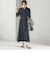〈接触冷感/手洗い可能〉シアー 袖 ベルト付き シャツ ワンピース