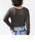 〈手洗い可能〉シュリンク レース ヘンリーネック 2WAY プルオーバー