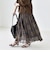 〈洗濯機可能〉シアー チェック プリーツ スカート