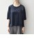 〈洗濯機可能〉ポリエステルベロア ラメ ドット ワイド カットソー