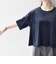 〈洗濯機可能〉ポリエステルベロア ラメ ドット ワイド カットソー