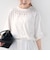 フラワー モチーフ カットワーク レース ショート スリーブ TEE