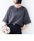 フラワー モチーフ カットワーク レース ショート スリーブ TEE