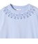フラワー モチーフ カットワーク レース ショート スリーブ TEE
