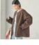 《一部予約》【一部WEB限定】〈手洗い可能〉ボア フリース リバーシブル ノーカラー コート