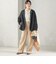 《一部予約》【一部WEB限定】〈手洗い可能〉ボア フリース リバーシブル ノーカラー コート