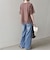SHIPS Colors:〈接触冷感・手洗い可能〉クールタッチ シアーコンビ ハーフスリーブ トップス◇