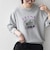 【SHIPS any別注】THE KNiTS:〈洗濯機可能〉ロゴ プリント スウェット 26AW