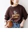 【SHIPS any別注】THE KNiTS:〈洗濯機可能〉ロゴ プリント スウェット 26AW