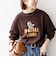 【SHIPS any別注】THE KNiTS:〈洗濯機可能〉ロゴ プリント スウェット 26AW