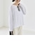 quaranciel:〈手洗い可能〉シアー コットン ボートネック ルーズ ロンTEE