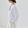 quaranciel:〈手洗い可能〉シアー コットン ボートネック ルーズ ロンTEE