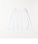 quaranciel:〈手洗い可能〉シアー コットン ボートネック ルーズ ロンTEE