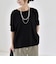 quaranciel:〈手洗い可能〉シアー コットン ボートネック ルーズ ロンTEE