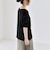 quaranciel:〈手洗い可能〉シアー コットン ボートネック ルーズ ロンTEE