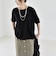 quaranciel:〈手洗い可能〉シアー コットン ボートネック ルーズ ロンTEE