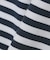 THYARD: COOLMAX(R) ボーダー ヘンリーネック Tシャツ