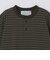 THYARD: COOLMAX(R) ボーダー ヘンリーネック Tシャツ