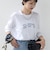 【WEB限定】 SHIPS ラウンド プリント ロゴ ロングスリーブ TEE