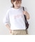 【WEB限定】 SHIPS ラウンド プリント ロゴ ロングスリーブ TEE